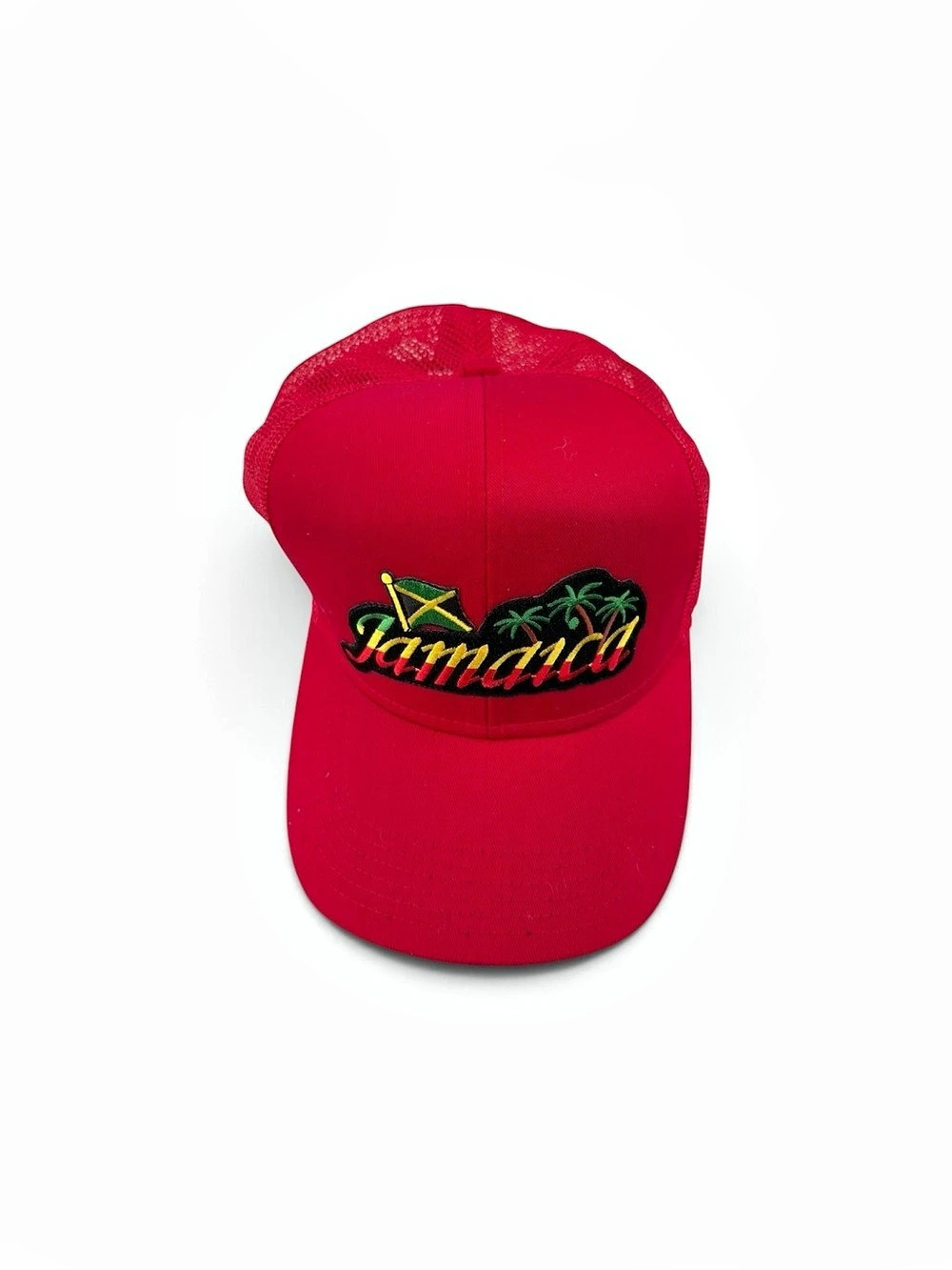 Jamaica Trucker Hat in Red Like New